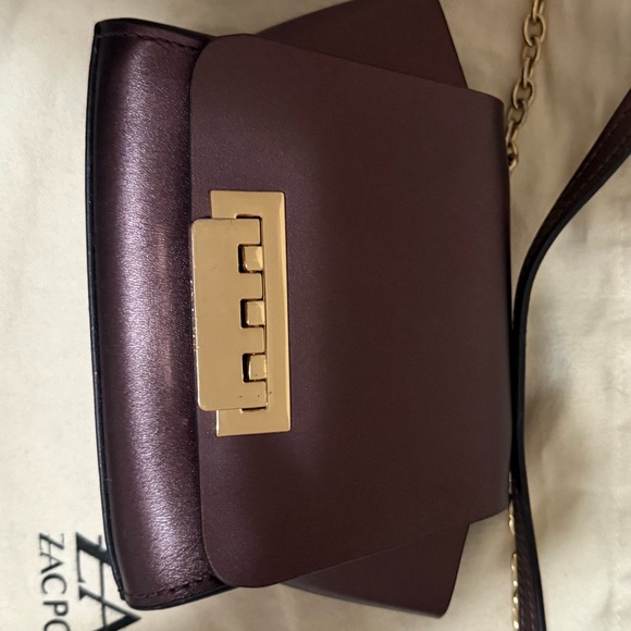 ZAC Zac Posen Dark Purple Crossbody Bag - Picture 1 of 4